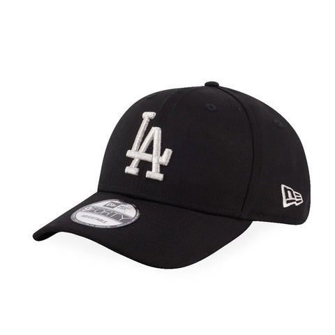 New Era MLB Los Angeles Dodgers Black-Silver 9Forty Strapback Cap