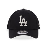 New Era MLB Los Angeles Dodgers Black-Silver 9Forty Strapback Cap