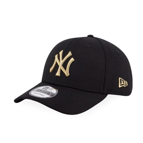 New Era MLB New York Yankees Black-Gold 9Forty Strapback Cap