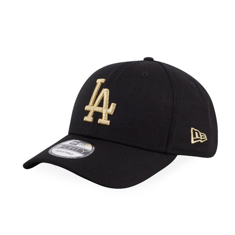 New Era MLB Los Angeles Dodgers Black-Gold 9Forty Strapback Cap