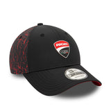New Era Ducati Motor Logo Crinkle Print 9Forty Strapback Cap