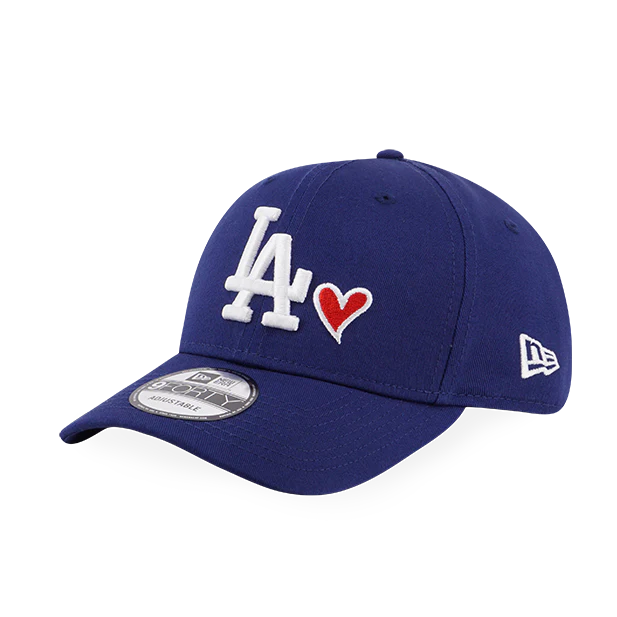 New Era MLB Los Angeles Dodgers Heart Essential 9Forty Royal Blue Strapback Cap
