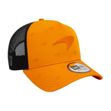 New Era F1 McLaren Racing Team Papaya Orange 9Forty A-Frame Trucker Snapback Cap