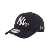 New Era MLB New York Yankees Heart Essential 9Forty Navy Strapback Cap