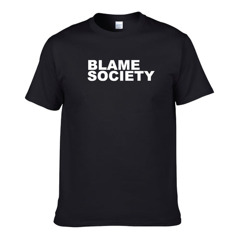 UT BLAME SOCIETY Premium Slogan T-Shirt