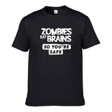 UT ZOMBIES EAT BRAINS Premium Slogan T-Shirt