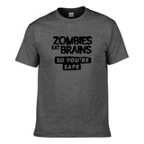 UT ZOMBIES EAT BRAINS Premium Slogan T-Shirt