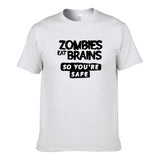UT ZOMBIES EAT BRAINS Premium Slogan T-Shirt