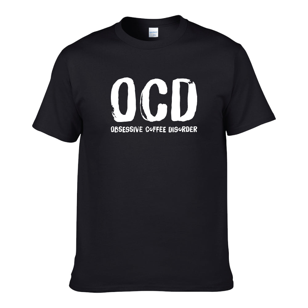 UT OCD OBSESSIVE COFFEE DISCORDER Premium Slogan T-Shirt