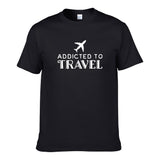 UT ADDICTED TO TRAVEL Premium Slogan T-Shirt