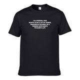 UT I SLEEP A LOT Premium Slogan T-Shirt