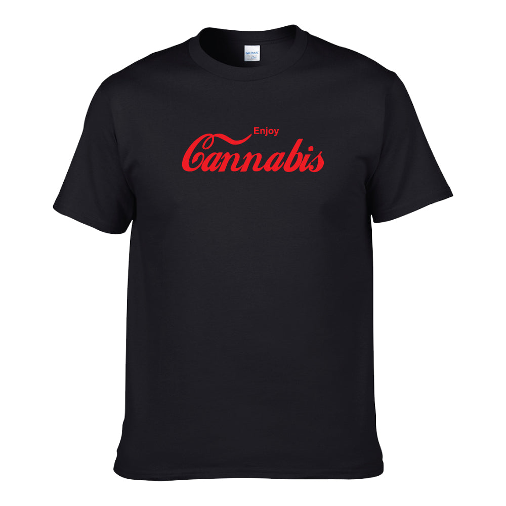 UT ENJOY CANNABIS Premium Slogan T-Shirt