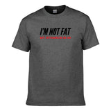 UT I'M NOT FAT MY STOMACH IS 3D Premium Slogan T-Shirt