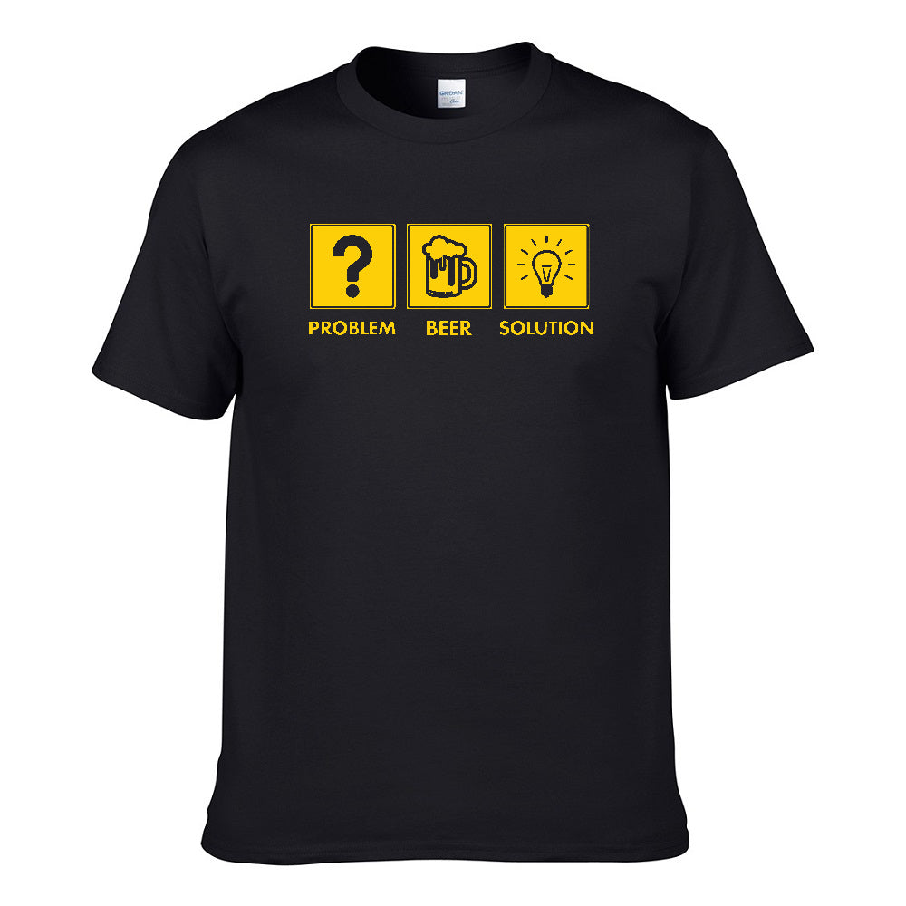 UT PROBLEM BEER SOLVED Premium Slogan T-Shirt