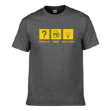UT PROBLEM BEER SOLVED Premium Slogan T-Shirt