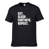 UT EAT SLEEP FORTNITE REPEAT Premium Slogan T-Shirt