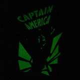 PREMIUM Marvel CAPTAIN AMERICA KICK Glow-in-the-Dark T-Shirt